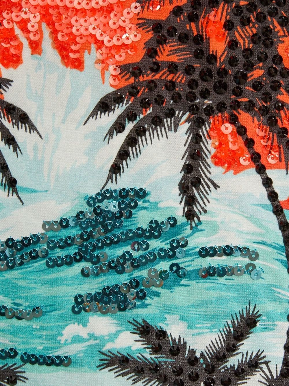 Gucci sequinned slogan-print T-shirt - Image 2