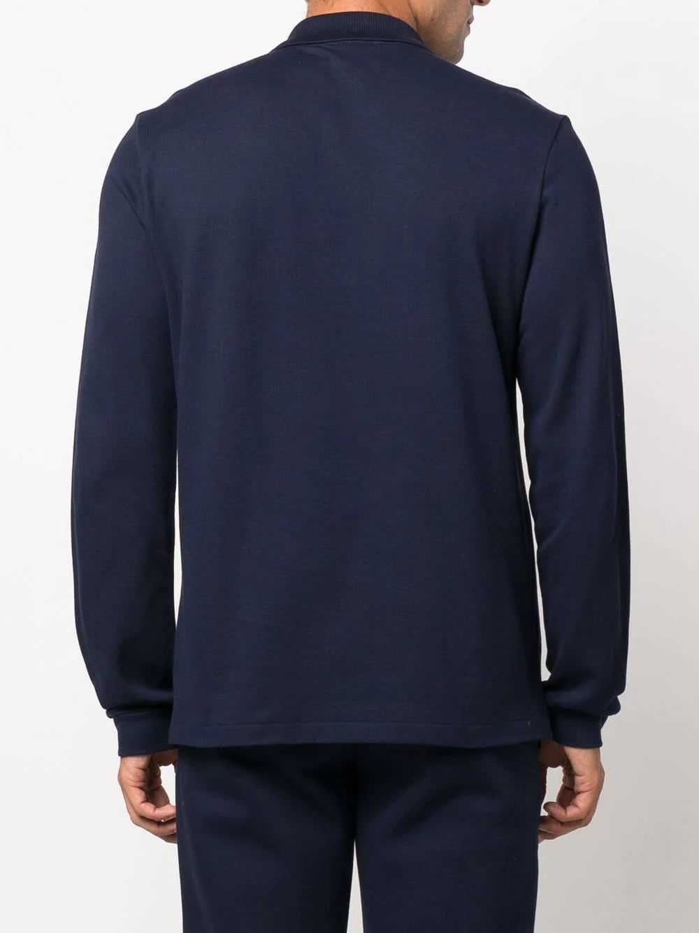 Lacoste logo-patch long-sleeve polo shirt - Image 4