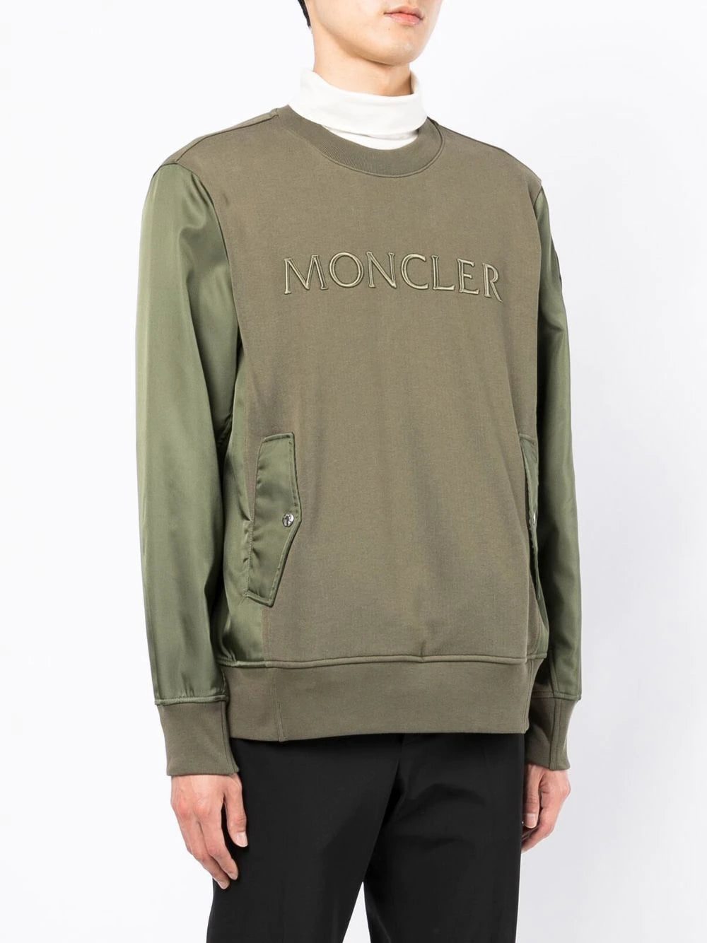 Moncler logo-print cotton sweatshirt - Image 3