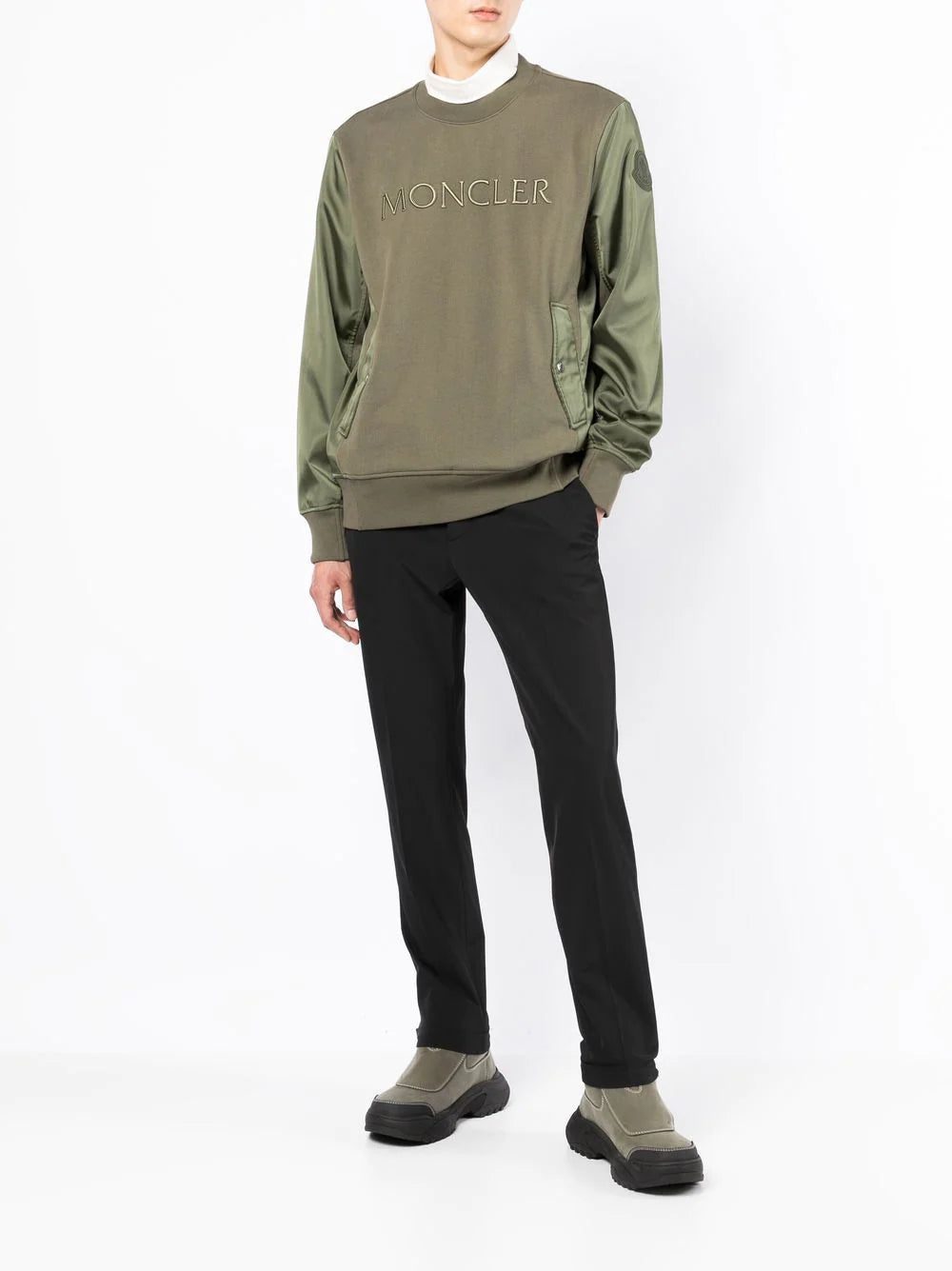 Moncler logo-print cotton sweatshirt - Image 2