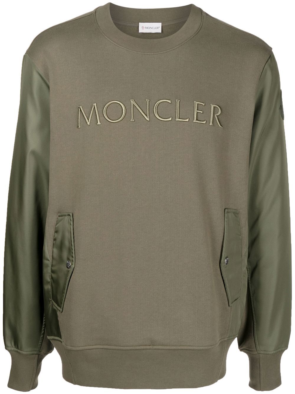 Moncler logo-print cotton sweatshirt