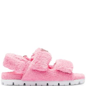 Prada  terrycloth slingback sandals