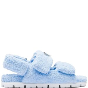 Prada  terrycloth slingback sandals