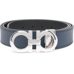 Ferragamo logo-plaque leather belt