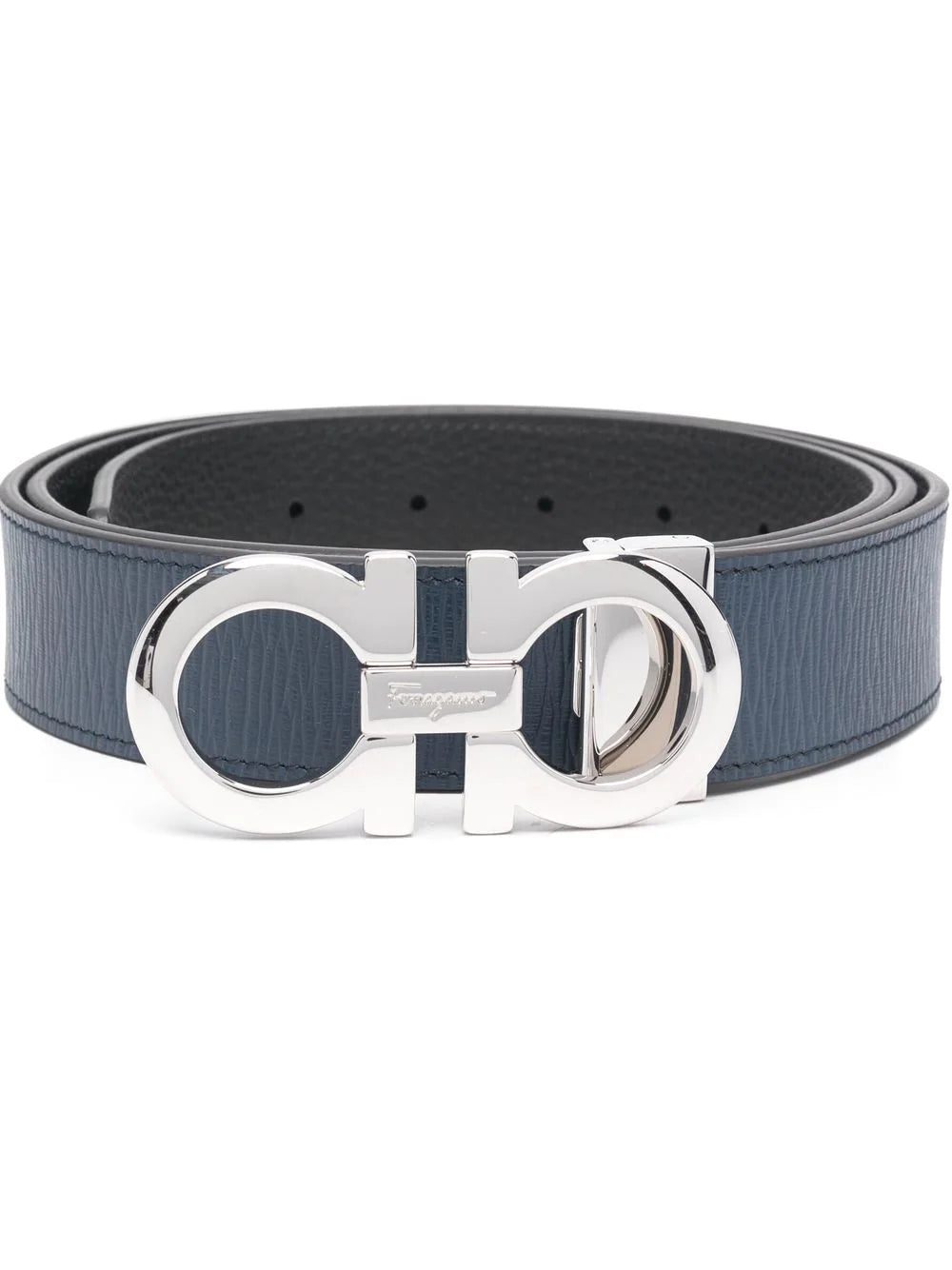 Ferragamo logo-plaque leather belt
