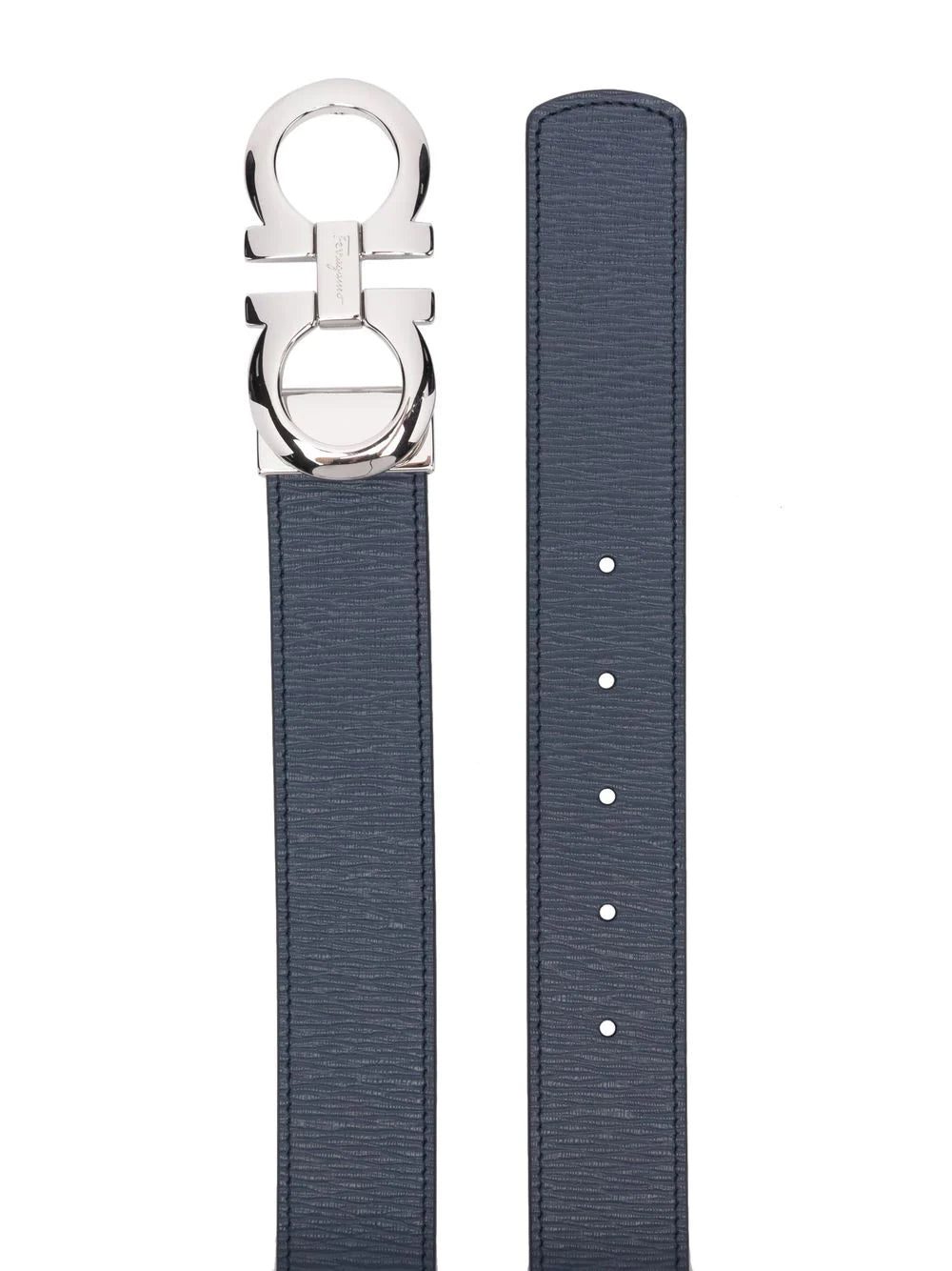 Ferragamo logo-plaque leather belt - Image 2