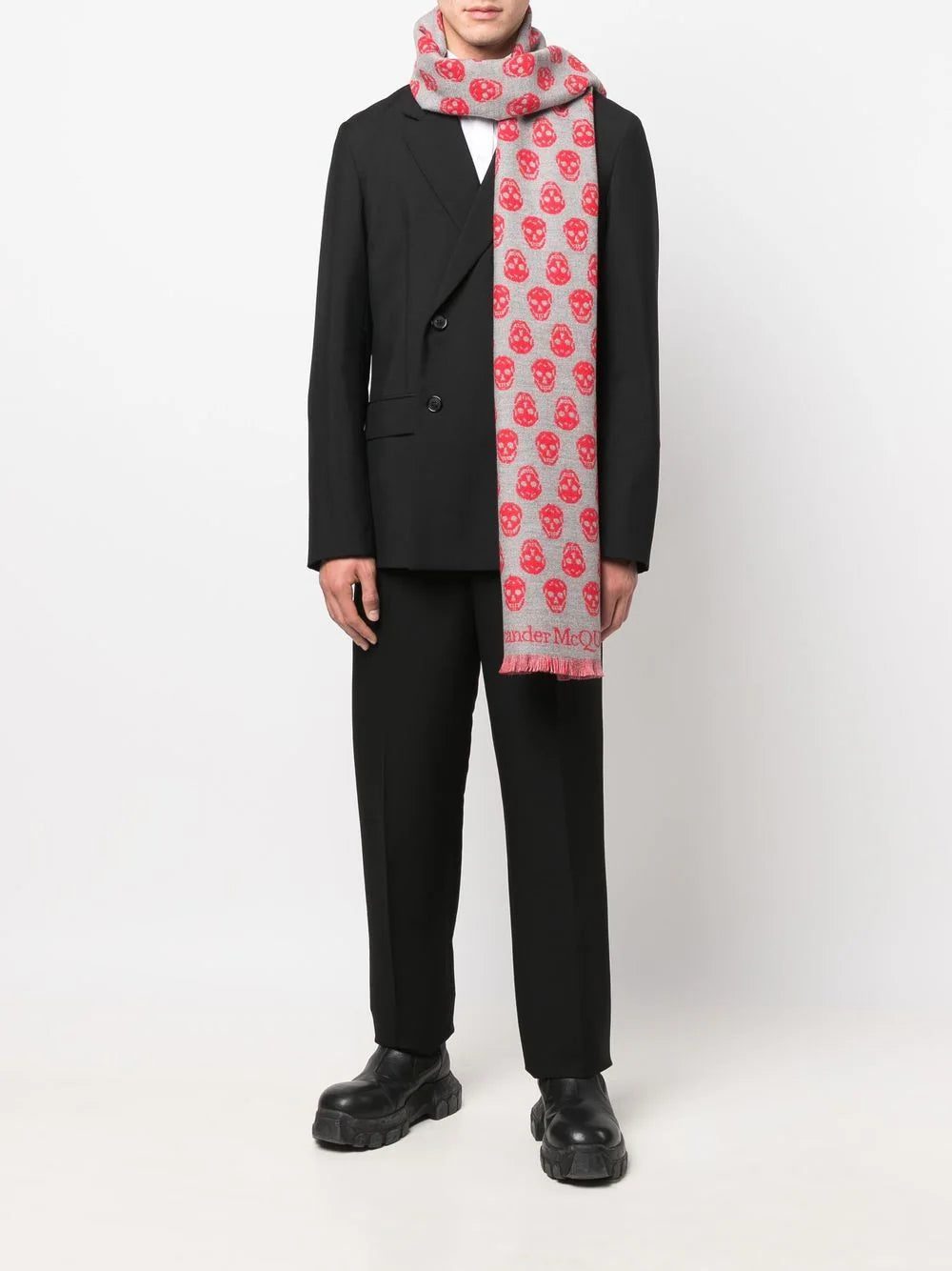 Alexander McQueen all-over skull-print scarf - Image 2