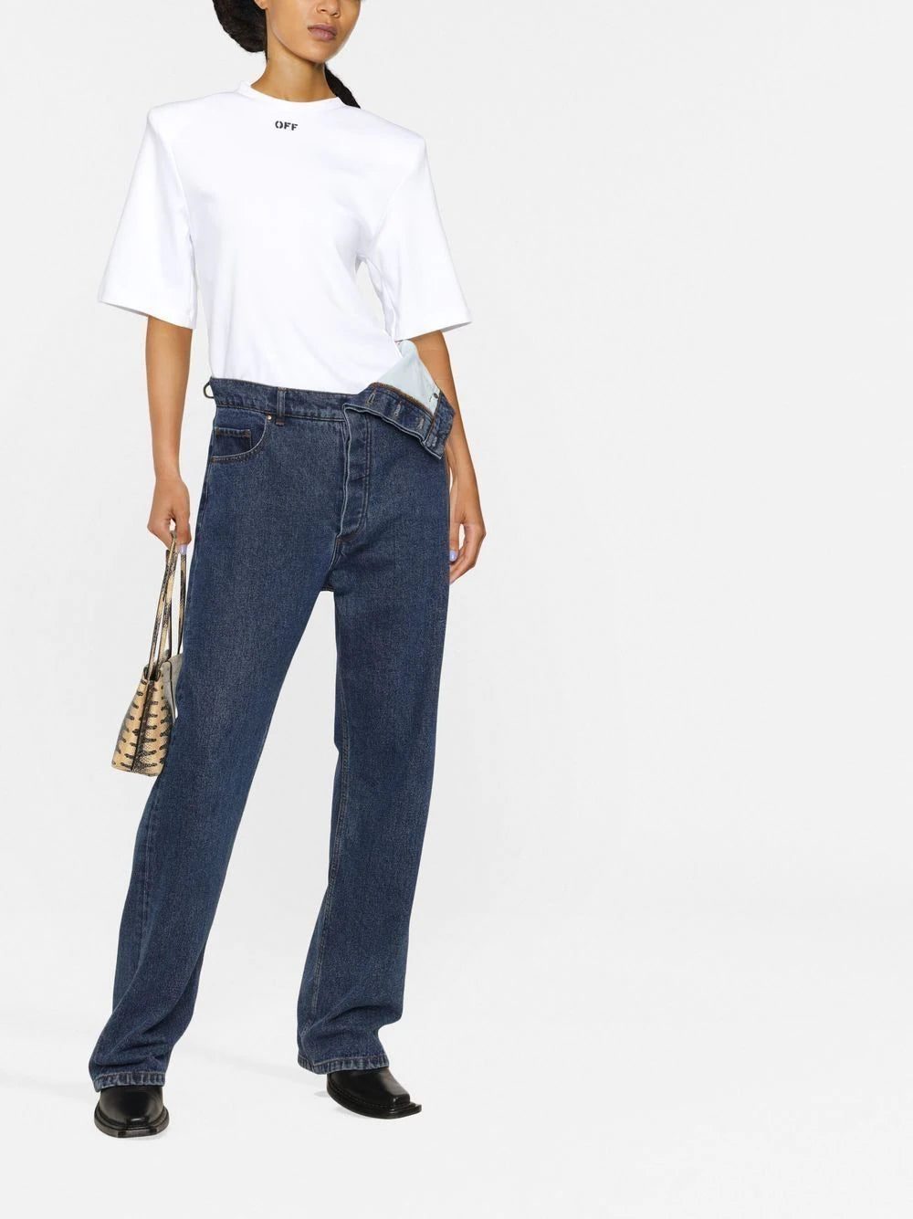 Off-White padded shoulder T-shirt - Image 2