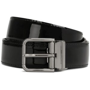 Louis Vuitton logo-plaque calf leather belt