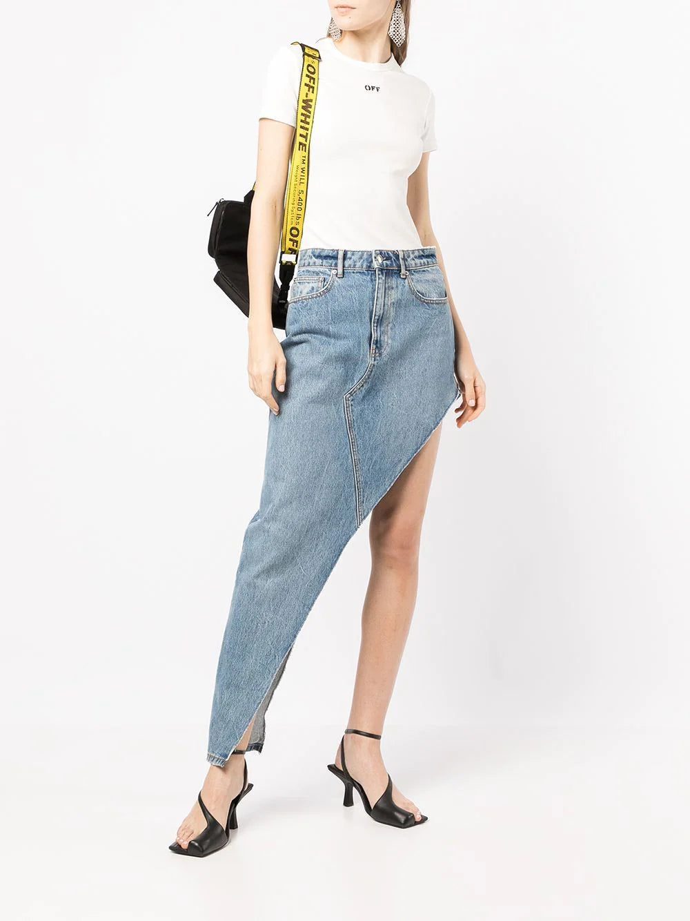 Off-White logo-print ribbed T-shirt - Image 2