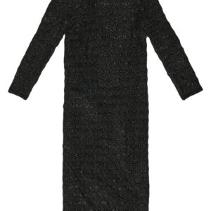 Balenciaga  metallic-woven wool midi dress
