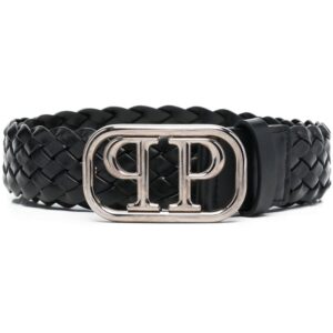 Louis Vuitton braided logo buckle belt