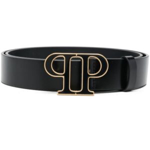 Louis Vuitton logo-motif leather belt