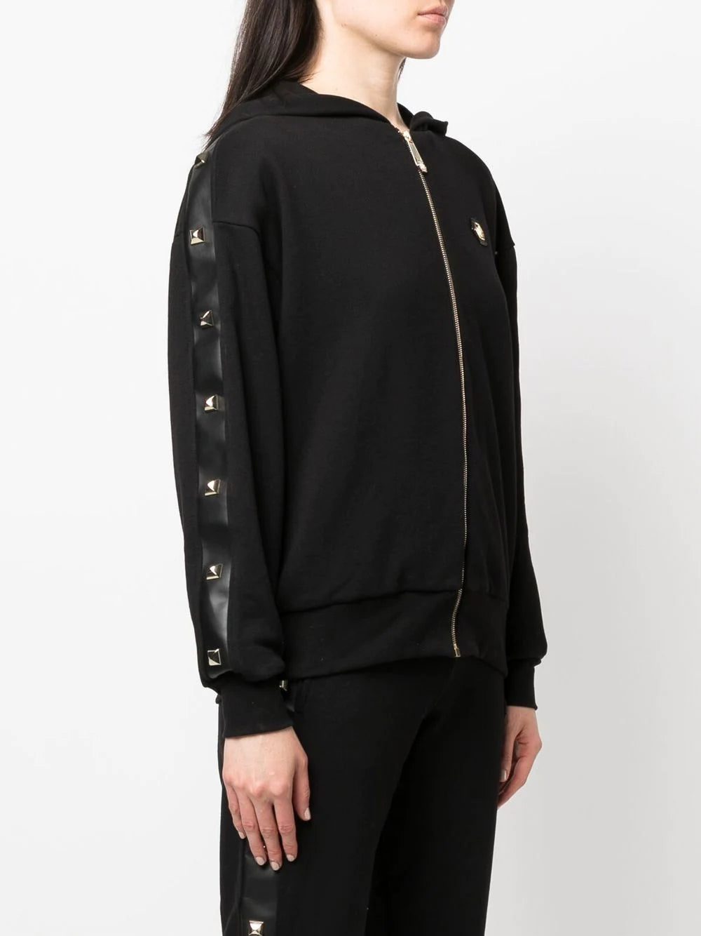Philipp Plein studded zip-front hoodie - Image 4