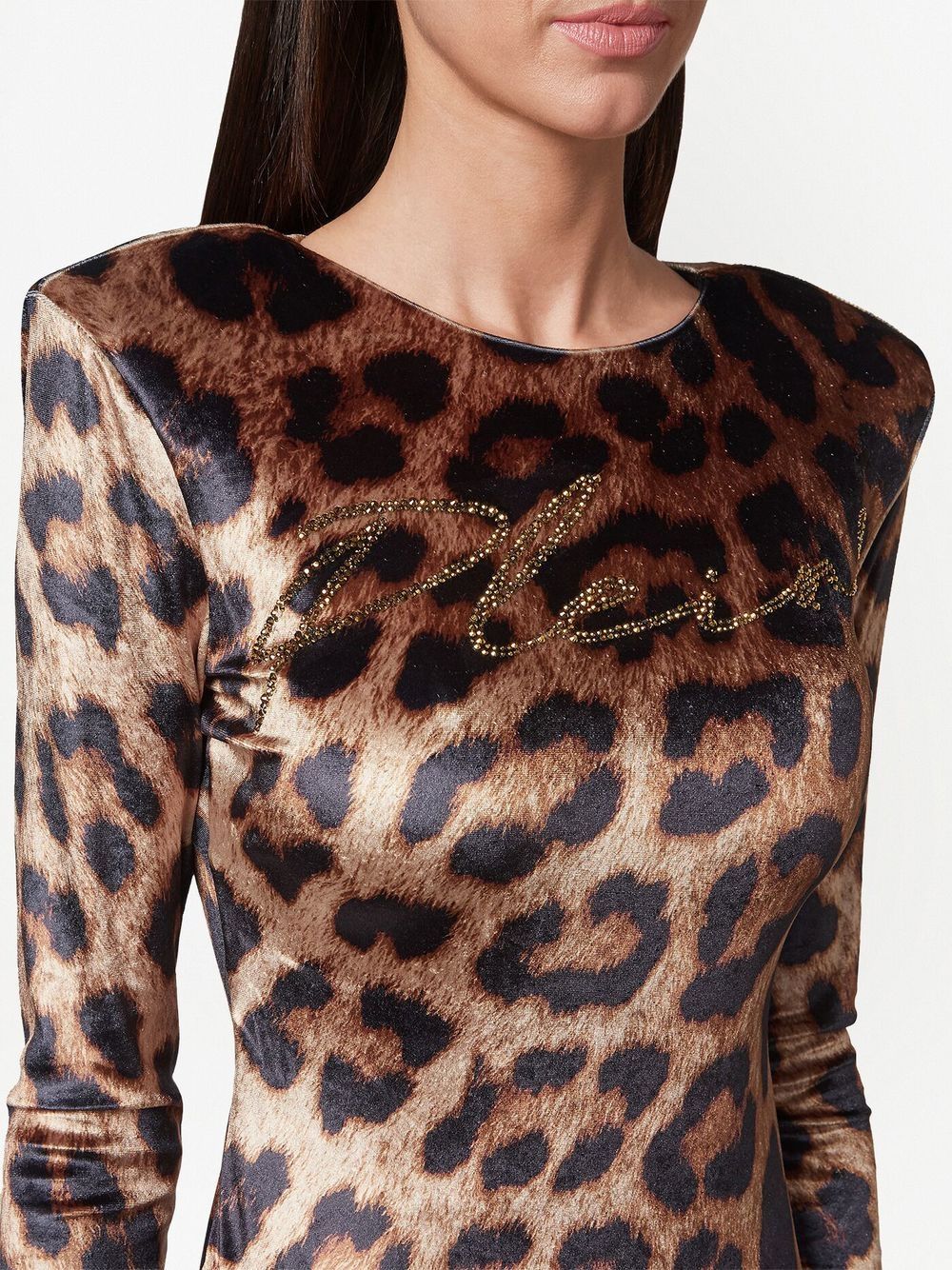 Philipp Plein leopard-print cut-out mini dress - Image 5