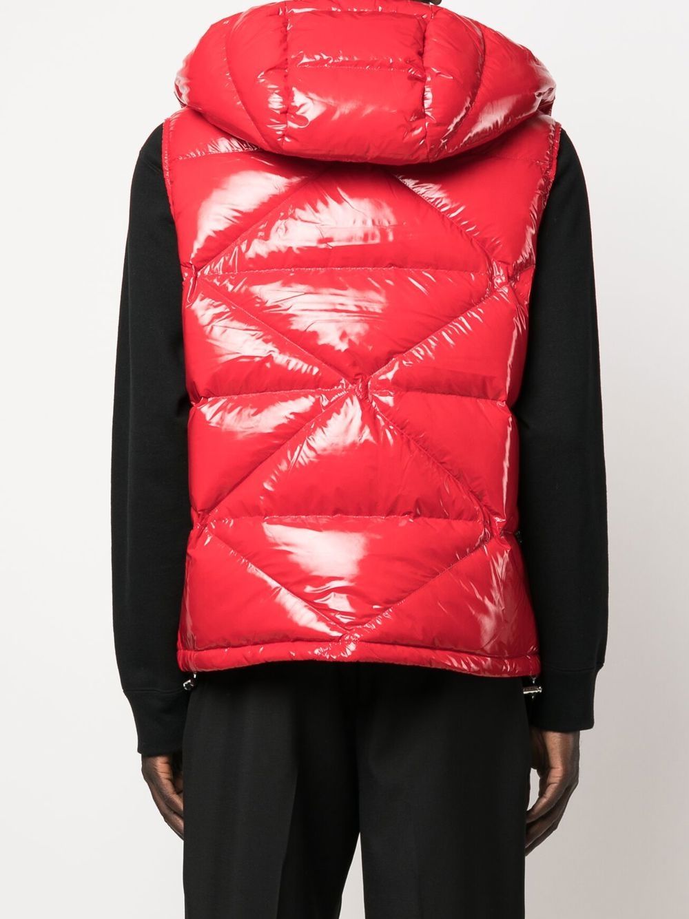 Philipp Plein high-shine quilted gilet jacket - Image 4