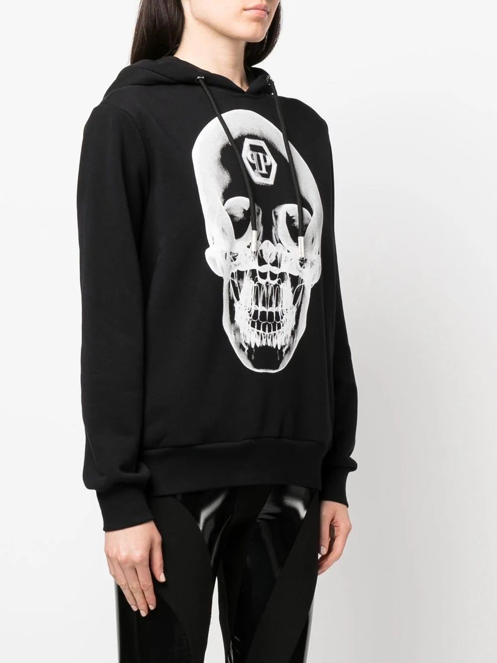 Philipp Plein skull-print cotton hoodie - Image 3
