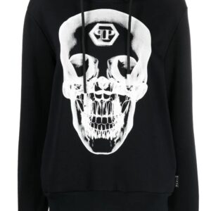Philipp Plein  skull-print cotton hoodie