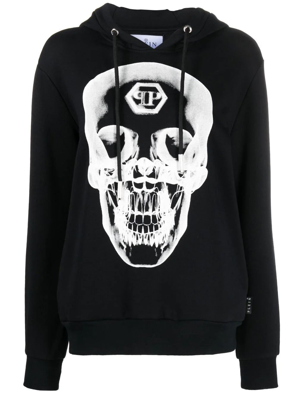 Philipp Plein skull-print cotton hoodie