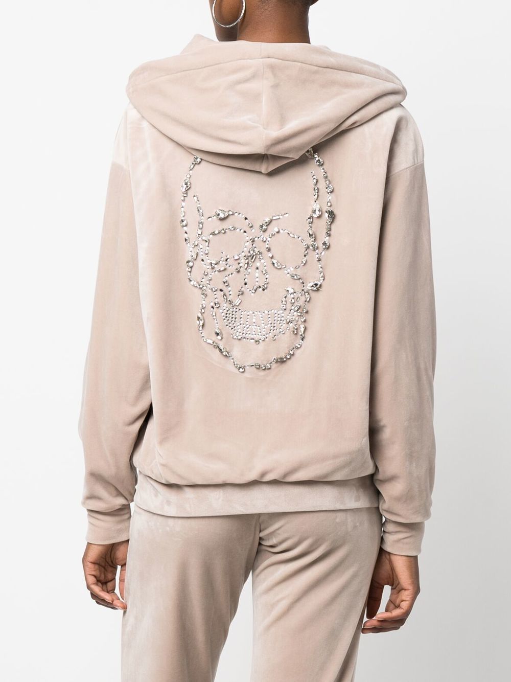 Philipp Plein skull-appliqué zip-up hoodie Jacket - Image 2