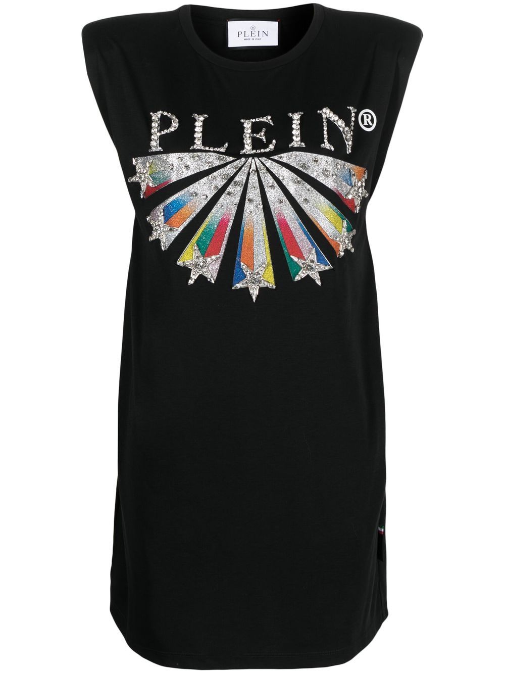Philipp Plein embellished logo-print T-shirt dress