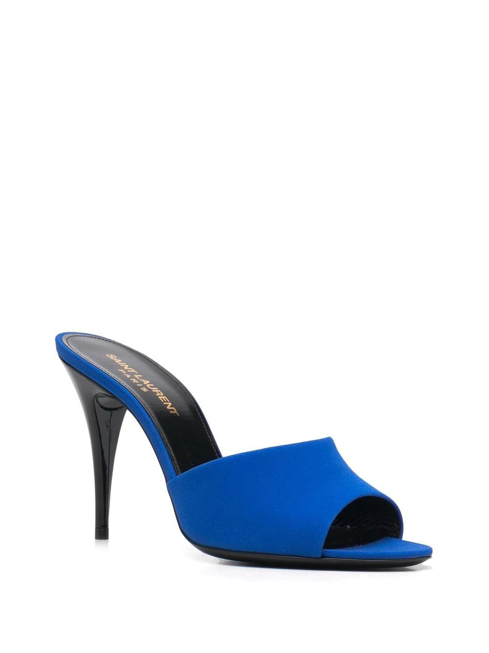 Saint Laurent LA 16 silk heeled mules - Image 2