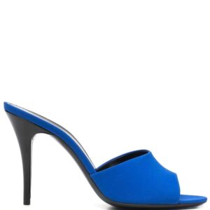 Saint Laurent  LA 16 silk heeled mules