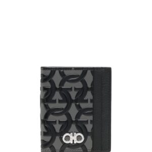 Ferragamo embossed-motif leather wallet