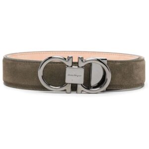 Ferragamo Gancini-buckle leather belt
