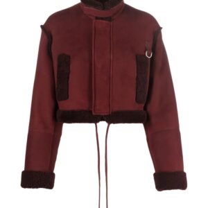 Off-White  cropped shearling jacket