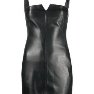 Off-White leather mini dress
