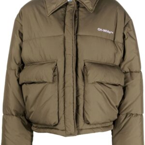 Off-White  Peach NY short puffer jacket