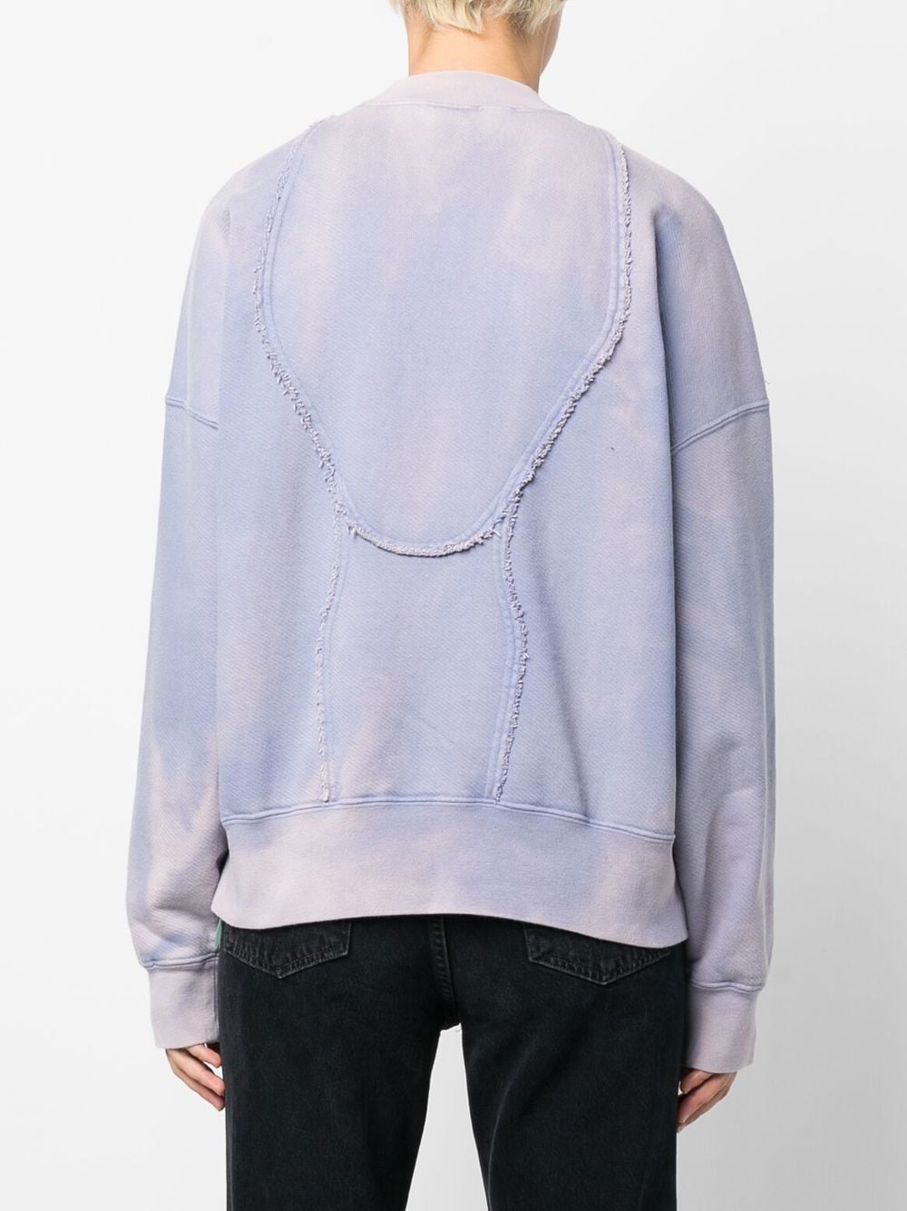 Off-White frayed panelling logo sweatshirt - Image 4