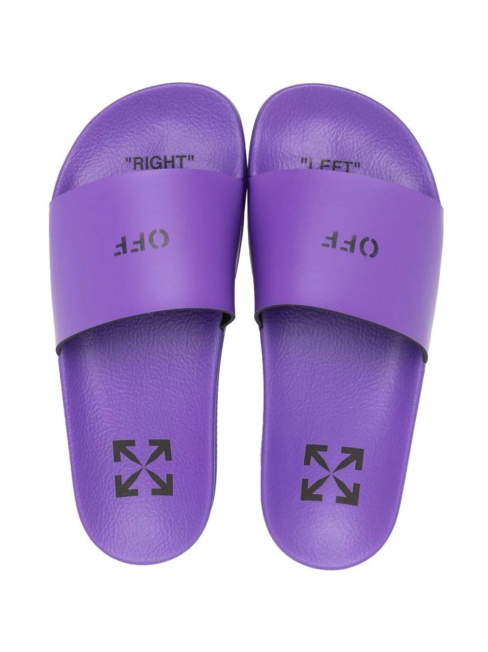 Off-White logo-stamp rubber slides - Image 4