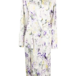 Off-White floral-print dress