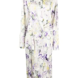 Off-White floral-print dress