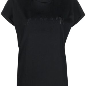 Balmain  logo-studded cotton T-shirt