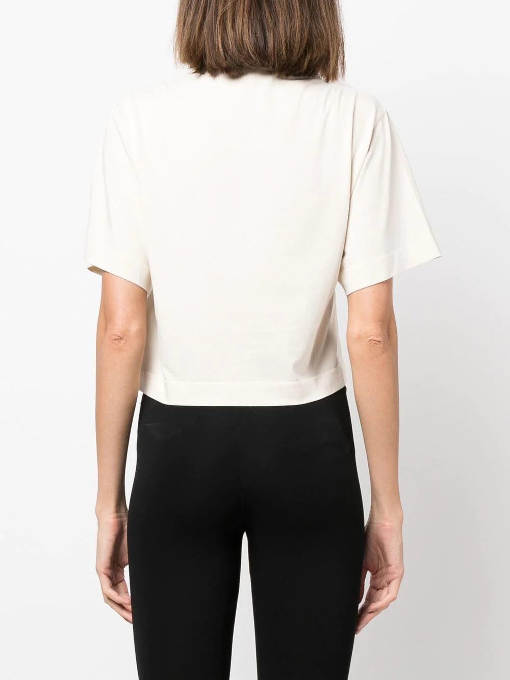 Off-White logo-print cropped T-shirt - Image 4