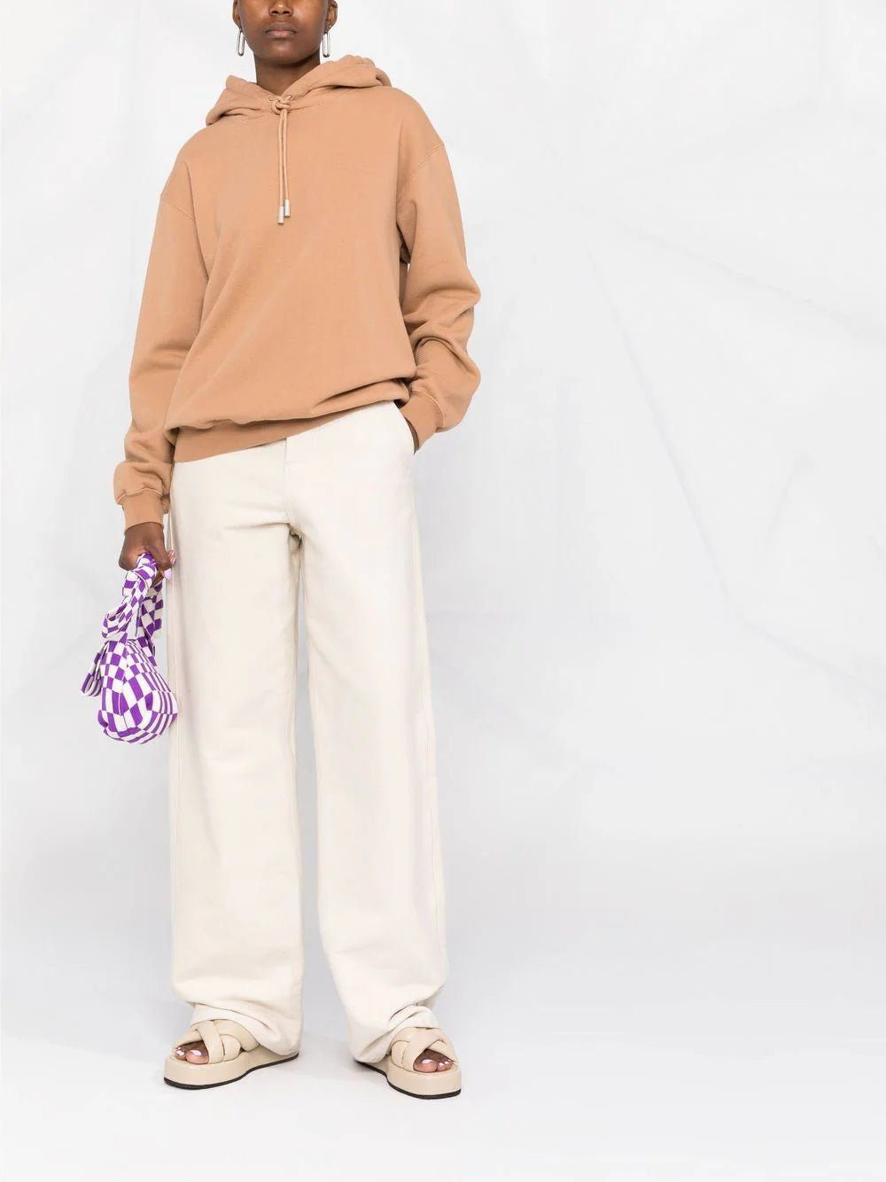 Off-White diagonal striped hooded sweatshirt - Image 2