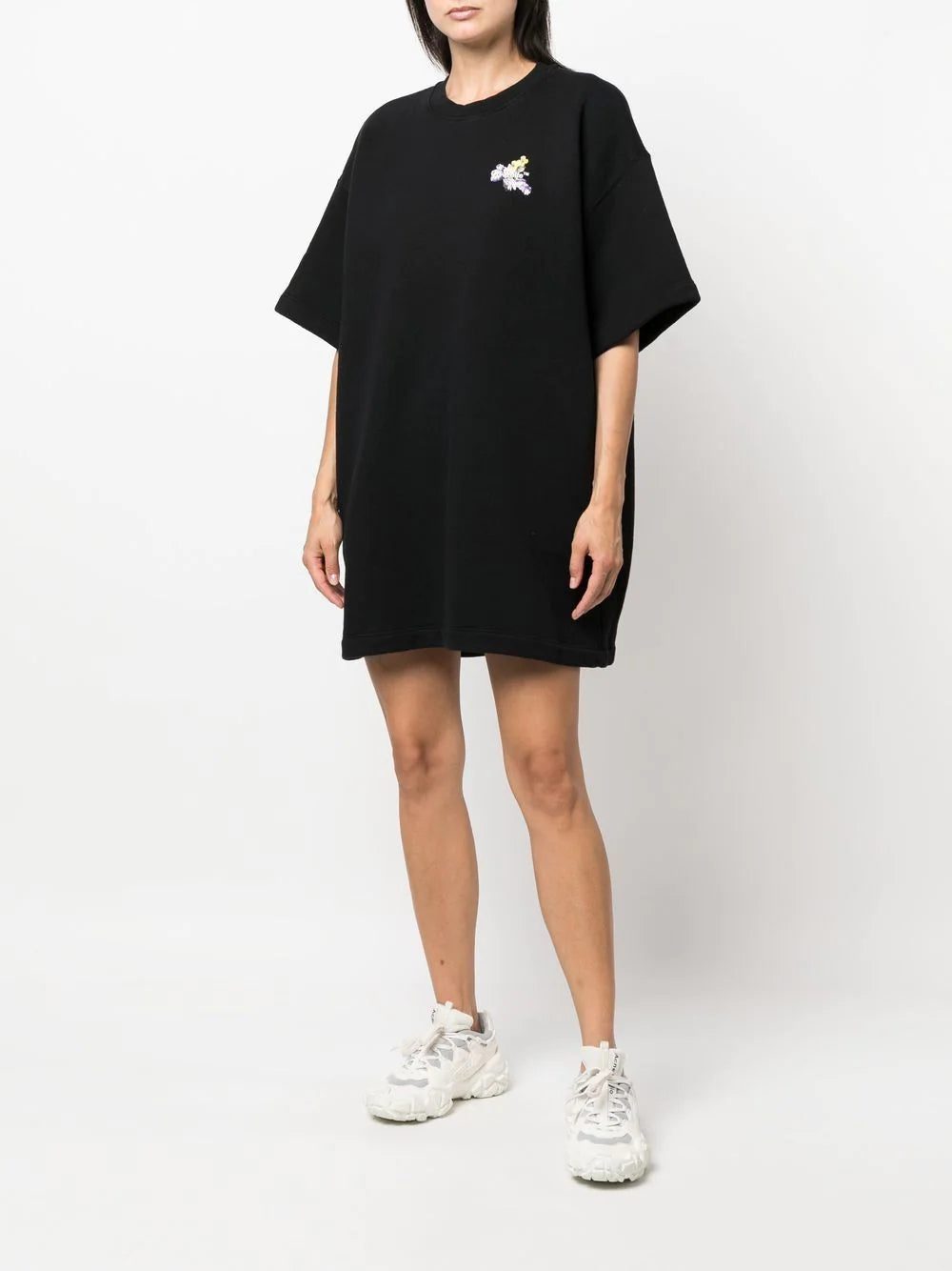 Off-White Painted Arrows motif snap-fastening T-shirt dress - Image 3