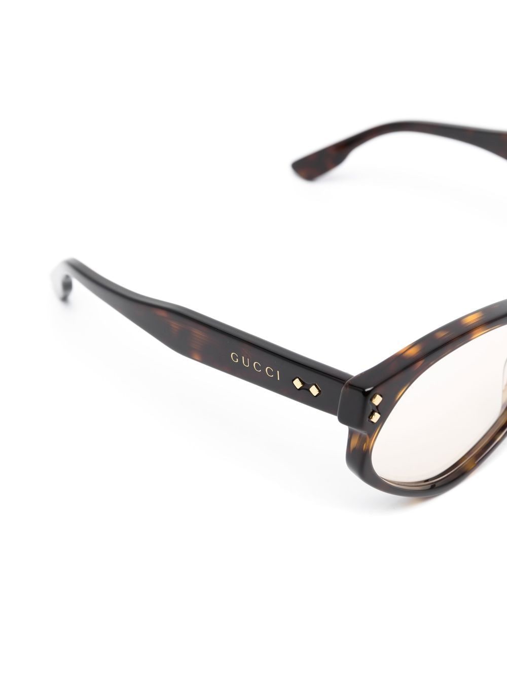 Gucci Eyewear tortoiseshell-effect round-frame sunglasses - Image 3