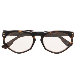 Gucci Eyewear tortoiseshell-effect round-frame sunglasses