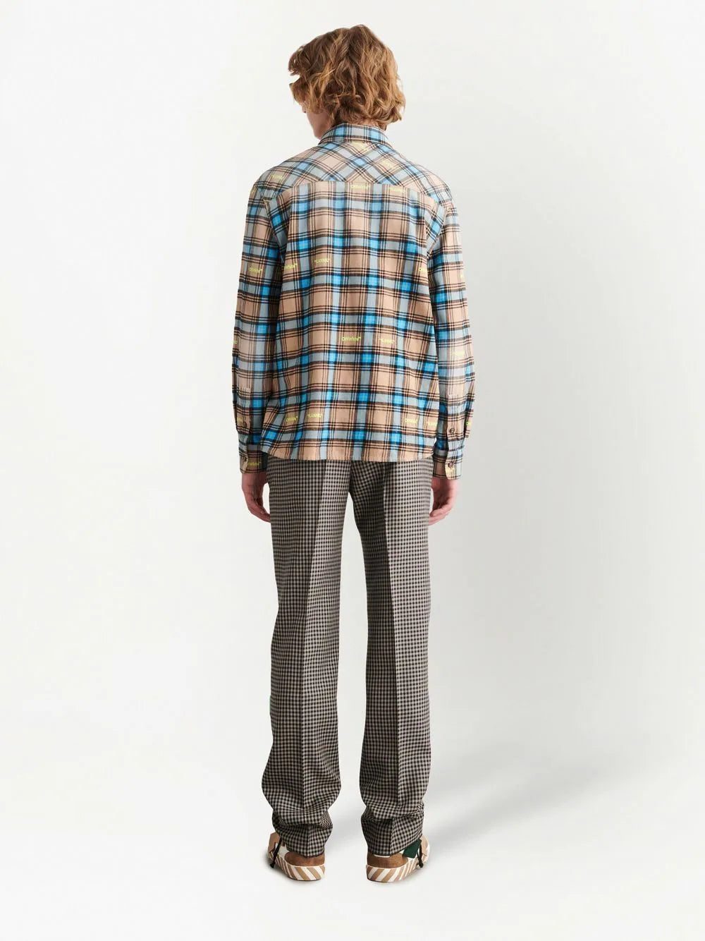 Off-white check-print long-sleeve shirt - Image 4