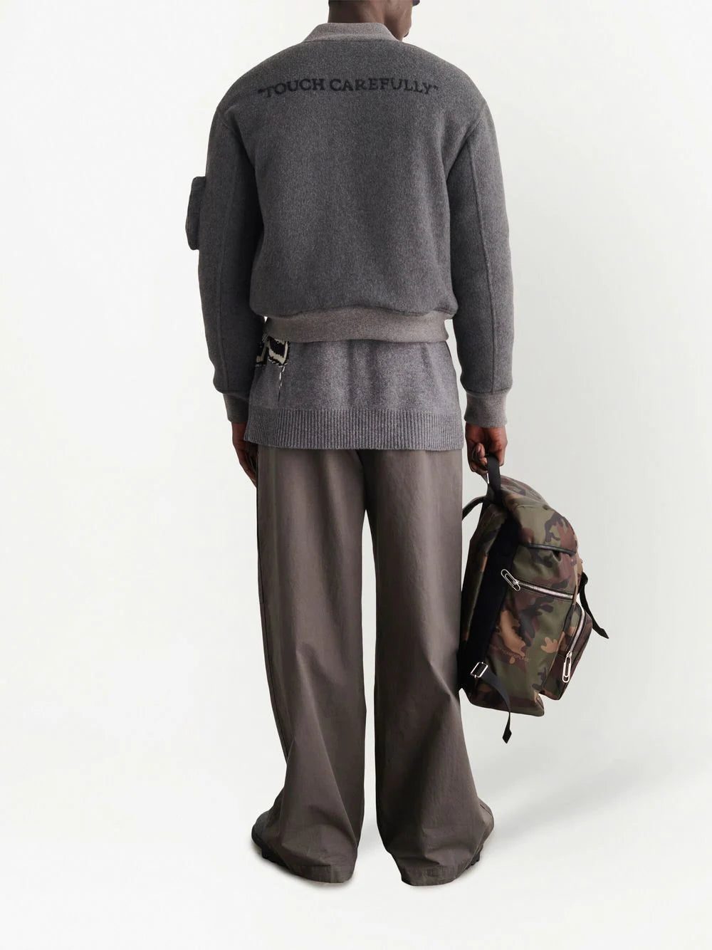 Off-White embroidered-slogan bomber jacket - Image 4