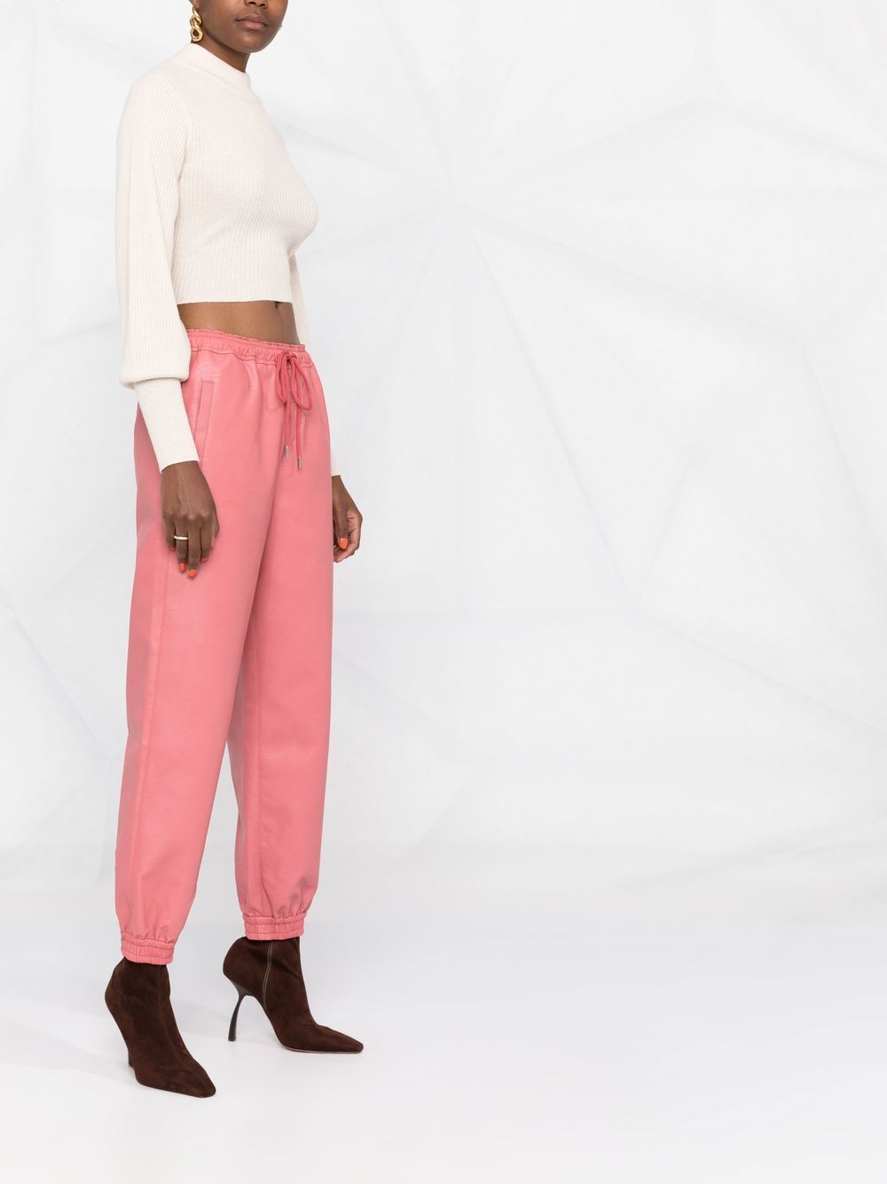 Stella McCartney faux-leather tapered trousers - Image 4