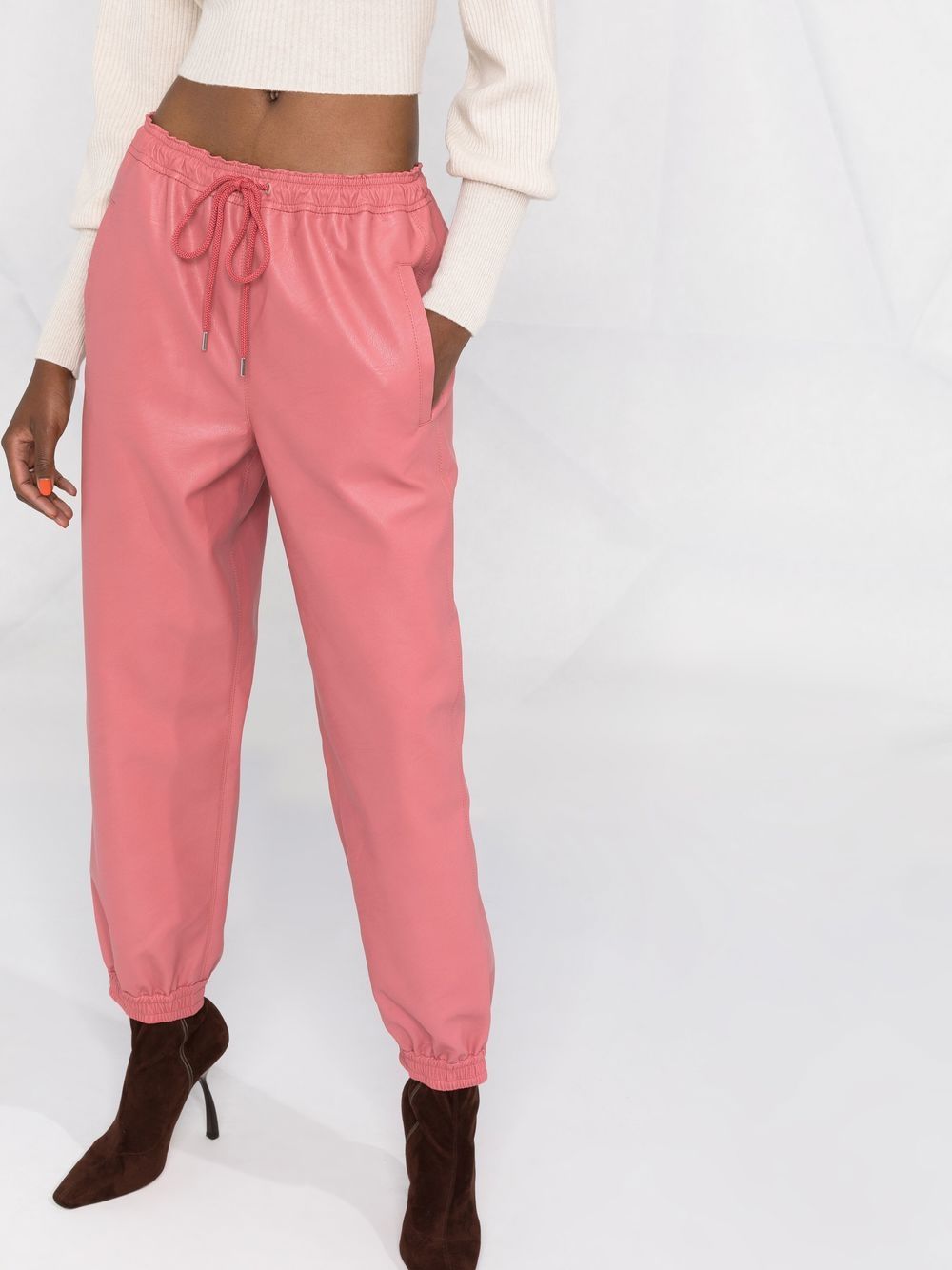 Stella McCartney faux-leather tapered trousers - Image 3