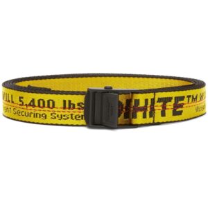 Off-white logo embroidered belt