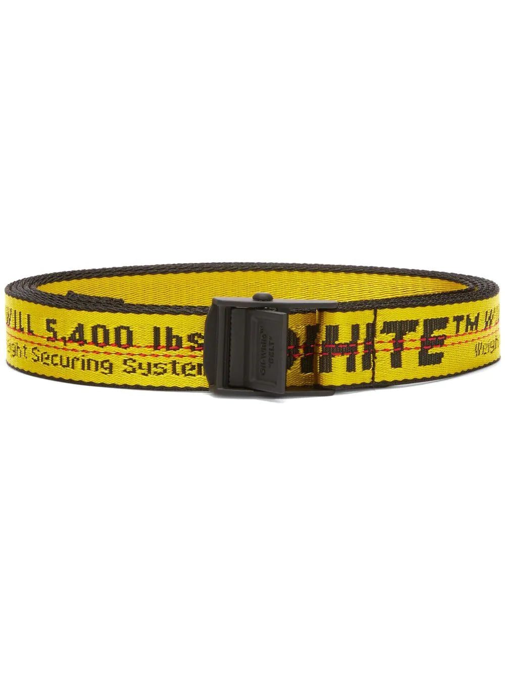Off-white logo embroidered belt