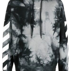 Off-White  Arrow tie-dye print hoodie
