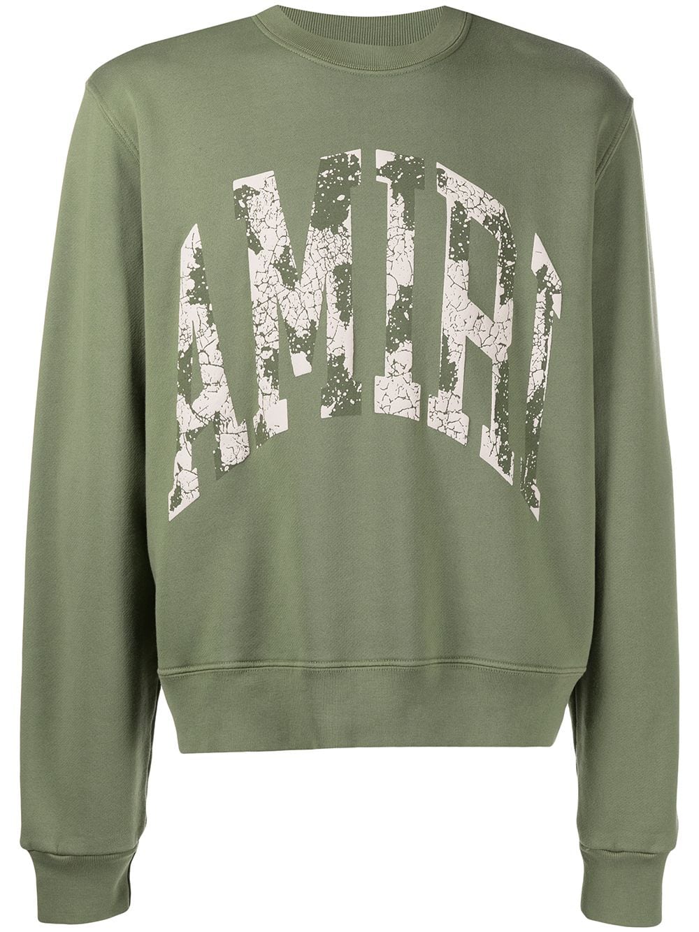 AMIRI distressed logo-print sweatshirt